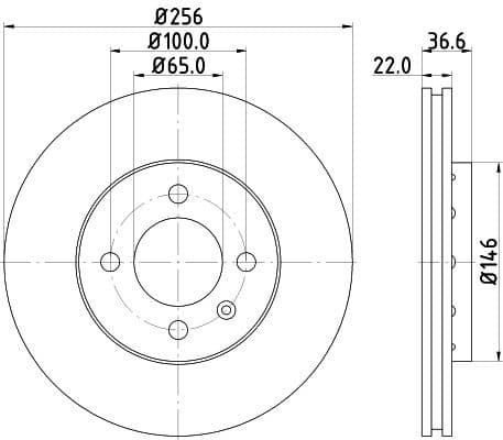 Brake Disc PRO High Carbon 8DD 355 129-441 - image 4