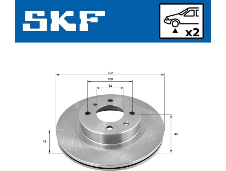 Brake Disc VKBD 80397 V2 - image 2