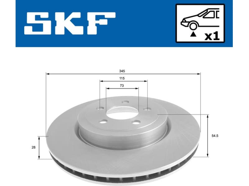 Brake Disc VKBD 80553 V1 - image 2