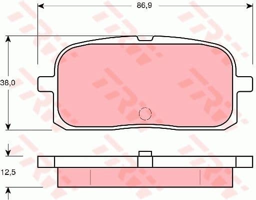 Brake Pad Set, disc brake GDB3225