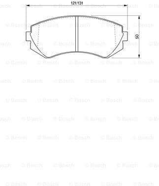 Brake Pad Set, disc brake 0986424489 - image 7