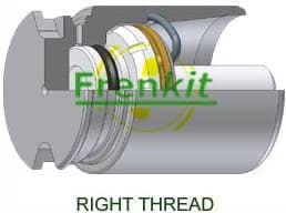 Brake caliper piston with adjustment unit K364901R
