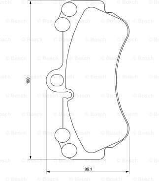 Brake Pad Set, disc brake 0986424740 - image 7