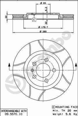 Brake Disc XTRA LINE - Max 09.5570.75