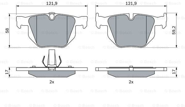 Brake Pad Set, disc brake 0986424766 - image 7