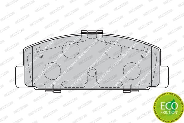 Brake pads rear, Top Quality FDB1721 - image 2