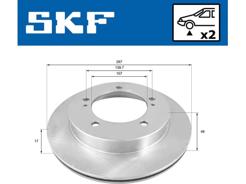 Brake Disc VKBD 80707 V2 - image 2