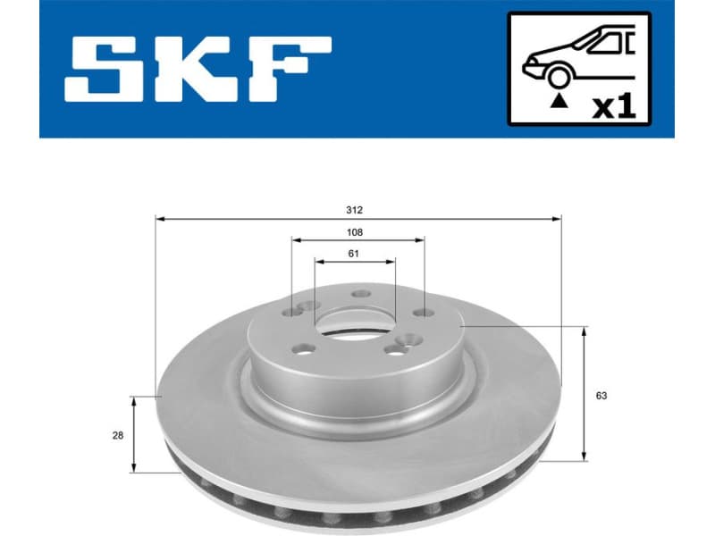 Brake Disc VKBD 80607 V1 - image 2