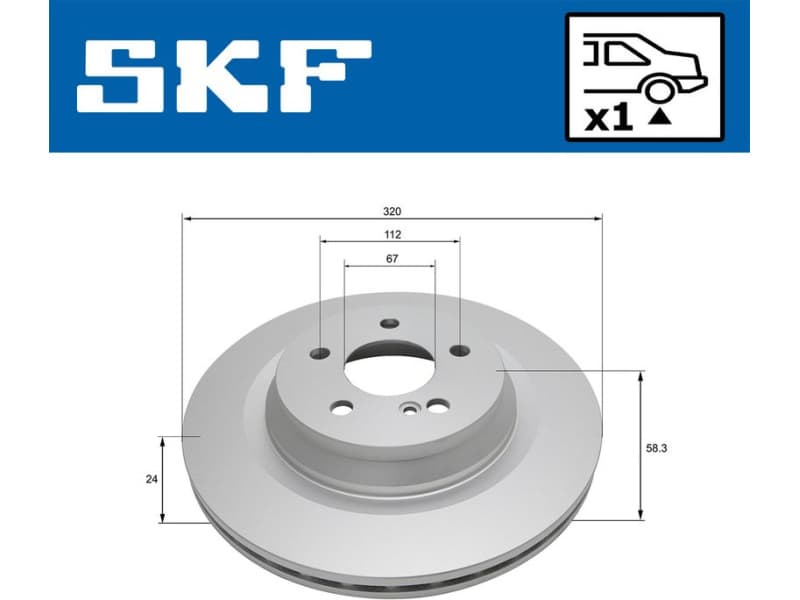 Brake Disc VKBD 90675 V1 - image 2