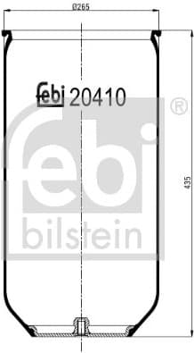 Bellow, air suspension 20410