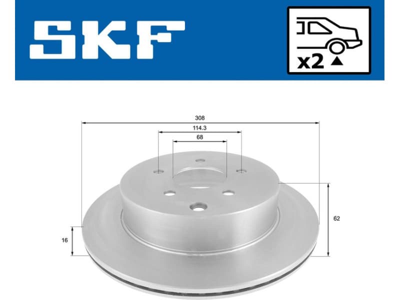 Brake Disc VKBD 90677 V2 - image 2