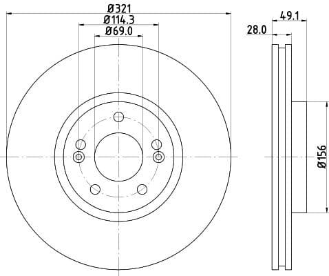 Brake Disc PRO 8DD 355 118-161 - image 4