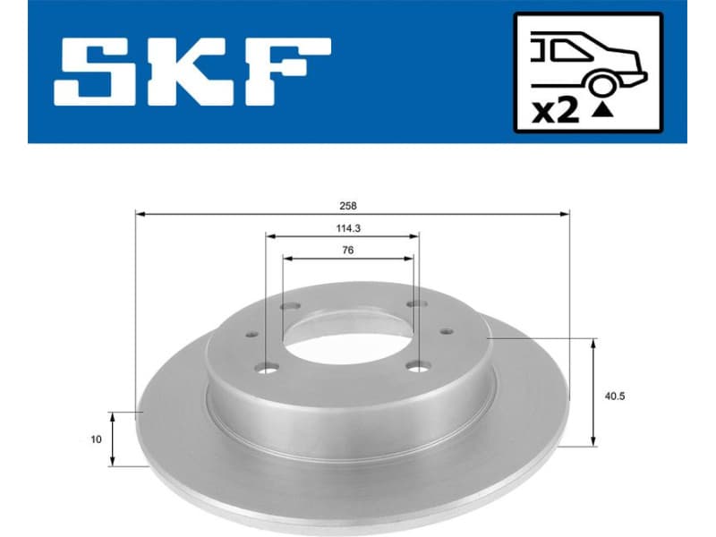 Brake Disc VKBD 90859 S2 - image 2