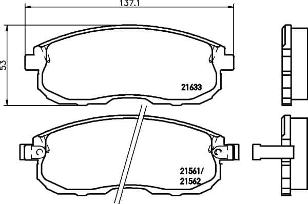 Brake Pad Set, disc brake 8DB 355 016-381 - image 4