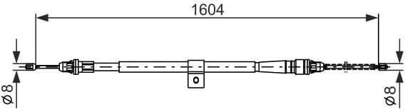 Cable Pull, parking brake 1 987 477 980 - image 6