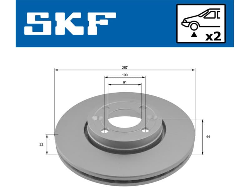 Brake Disc VKBD 80013 V2 - image 2