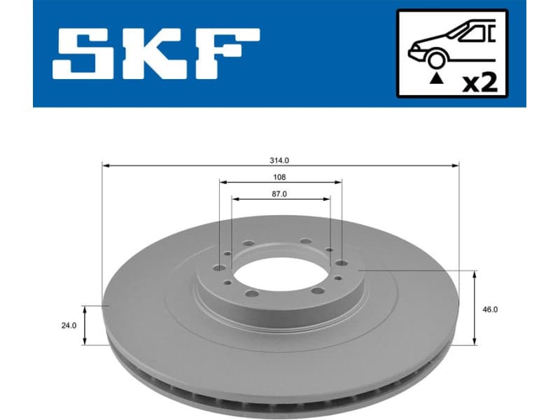 Brake Disc VKBD 80690 V2