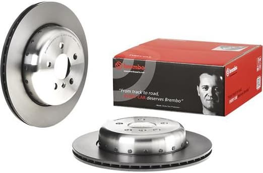 Brake disc, 1pcs REAR, Top Quality 09.D902.13 - image 2