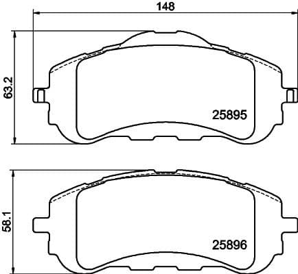 Brake Pad Set, disc brake 8DB 355 021-321 - image 3