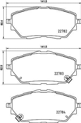 Brake Pad Set, disc brake 8DB 355 037-761