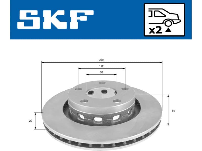 Brake Disc VKBD 90832 V2