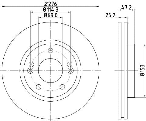 Brake Disc 8DD 355 110-951 - image 4