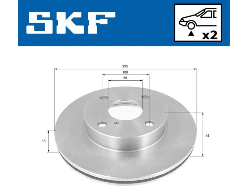Brake Disc VKBD 80907 V2 - image 2