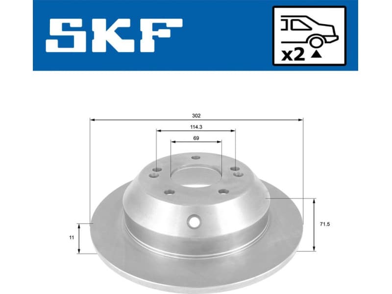 Brake Disc VKBD 90329 S2 - image 2