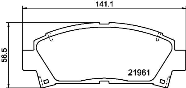 Brake Pad Set, disc brake 8DB 355 016-721 - image 3