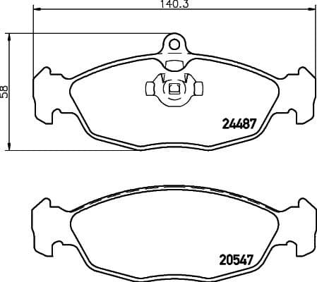 Brake Pad Set, disc brake 8DB 355 013-031 - image 4