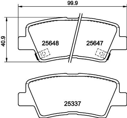 Brake Pad Set, disc brake 8DB 355 020-371 - image 4