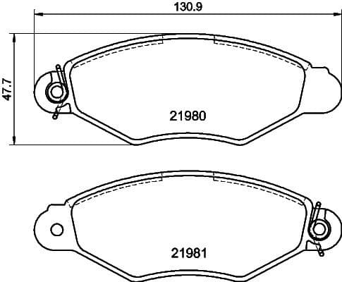 Brake Pad Set, disc brake 8DB 355 019-301 - image 4