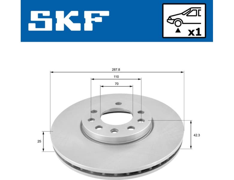 Brake Disc VKBD 80549 V1 - image 2