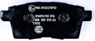 Brake Pad Set, disc brake 8DB 355 013-261