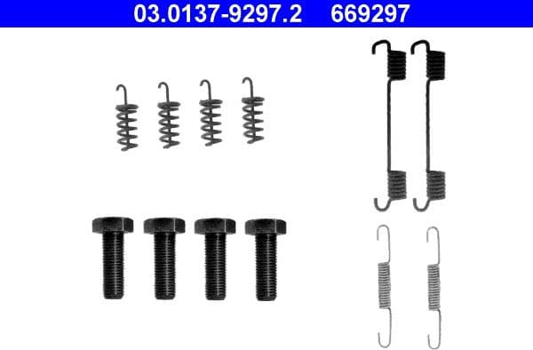 Accessory Kit, parking brake shoes 03.0137-9297.2 - image 2