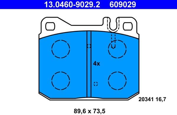 Brake Pad Set, disc brake 13.0460-9029.2 - image 2