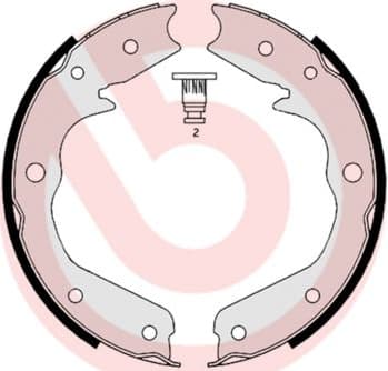 Brake Shoe Set, parking brake ESSENTIAL LINE S59527 - image 3