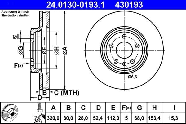 Brake Disc 24.0130-0193.1 - image 2