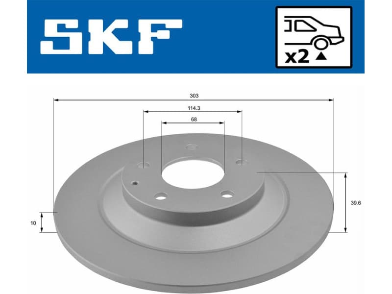Brake Disc VKBD 91061 S2 - image 2