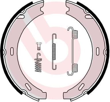 Brake shoes handbrake, Top Quality S50502 - image 3