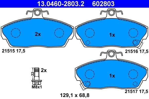 Brake Pad Set, disc brake 13046028032 - image 2