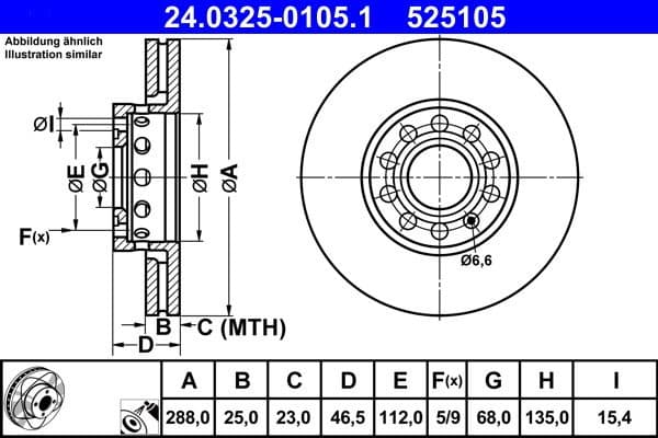 Brake Disc PowerDisc 24.0325-0105.1 - image 2