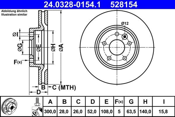 Brake Disc PowerDisc 24.0328-0154.1 - image 2