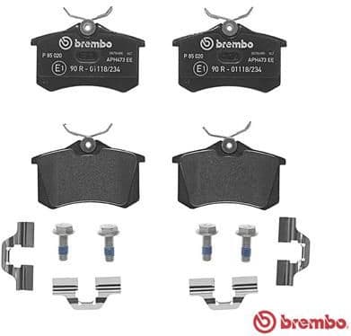 Brake pads rear, Top Quality P85020 - image 4