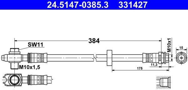 Brake Hose 24.5147-0385.3 - image 2