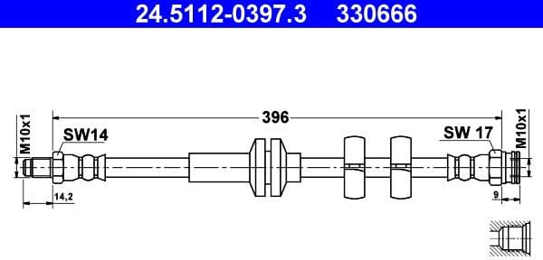 Brake Hose 24.5112-0397.3 - image 2