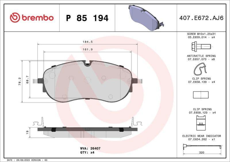 Brake Pad Set, disc brake PRIME LINE P 85 194 - image 3