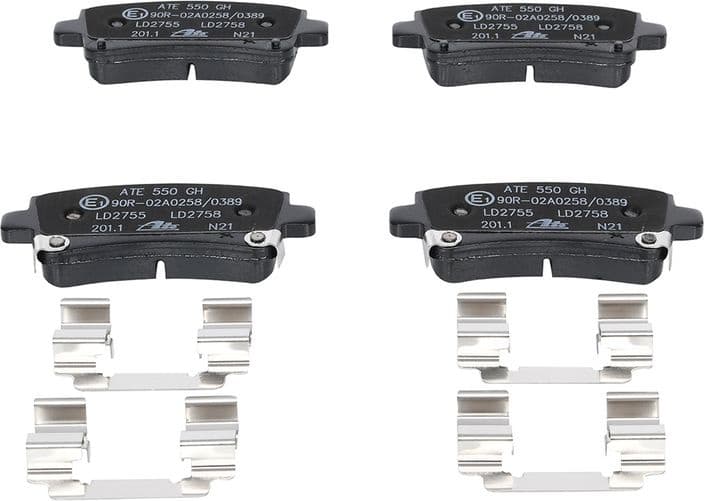 Brake Pad Set, disc brake ATE Ceramic 13.0470-2755.2 - image 3