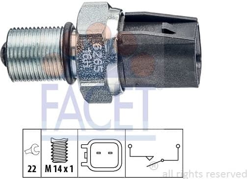 Switch, reverse light Made in Italy - OE Equivalent 7.6265