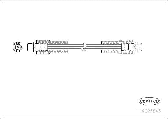 Brake hose front 19025845